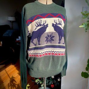 Classic Holiday / Christmas Sweater with Reindeer!
